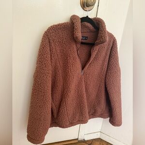 Abercrombie & Fitch Soft Sherpa in Warm Brown